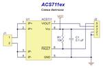 Принципиальная схема датчика тока ACS711ex